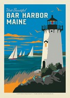 Visit Beautiful Bar Harbor Postcard