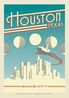 Houston Space City Postcard