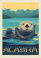 AK Otter Postcard
