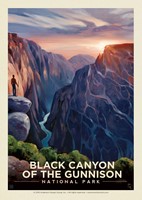 Black Canyon of the Gunnison NP River View Postcard