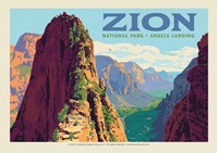 Zion Ascent to Angels Landing (Horizontal) Postcard