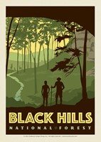 Black Hills National Forest Hikers Postcard