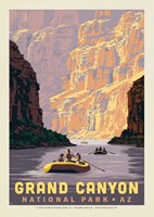 Grand Canyon NP River Rafting Postcard