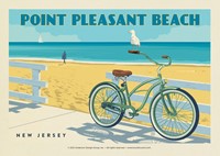 Point Pleasant Beach Biking Postcard