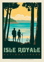 Isle Royale National Park Hikers Postcard