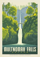 Multnomah Falls OR Postcard