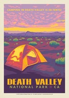 Death Valley NP Camping Postcard