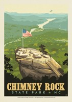 Chimney Rock State Park NC Postcard