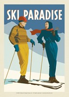 Ski Paradise Postcard