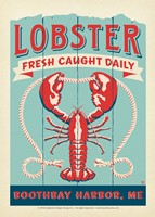 ME Boothbay Harbor Lobster Fresh Postcard