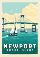 RI Newport Bridge Postcard