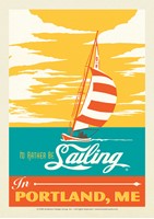 I'd Rather Be Sailing in Portland, ME Postcard
