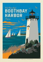 Visit Beautiful Boothbay Harbor Postcard