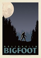 Believe in Bigfoot Postcard