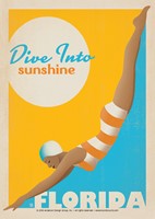 FL Dive into Sunshine Postcard