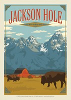 Jackson WY Postcard