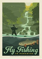 Fly Fishing in Paradise Postcard
