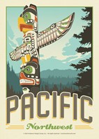 Pacific NW Totem Postcard