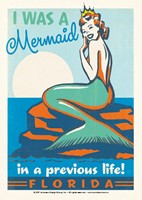 FL Mermaid Queen Postcard