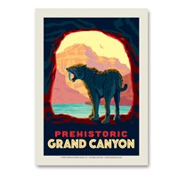 Grand Canyon National Park SaberToothed Cat Vert Sticker