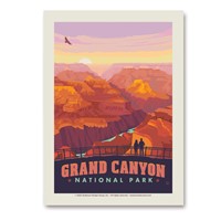 Grand Canyon NP Mather Point Sunset Vert Sticker