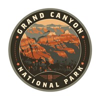 Grand Canyon NP Sunrise Circle Sticker