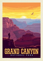 Grand Canyon NP Sunset Splendor Postcard