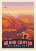 Grand Canyon NP Mather Point Sunset Postcard