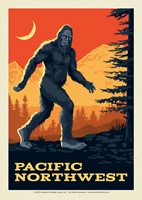 Pacific Northwest Bigfoot Postcard