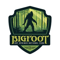Hot Springs NP Bigfoot Emblem Sticker