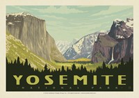 Yosemite NP Yosemite Valley Horizontal Postcard