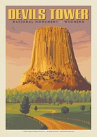 Devils Tower WY Postcard