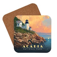 Acadia NP Lighthouse Coaster
