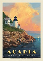 Acadia NP Lighthouse Postcard