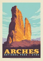 Arches NP The Organ Postcard