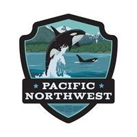 Explore the Pacific NW Emblem Magnet