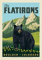 Bear The Flatirons, CO Postcard