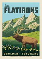 The Flatirons, CO Postcard