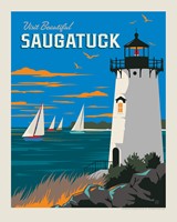 Visit Beautiful Saugatuck 8" x10" Print