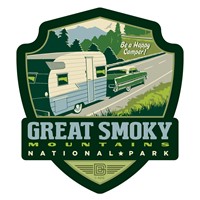 GSMNP Car Camping Emblem Sticker