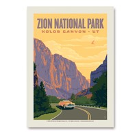 Zion NP Kolob Kanyon Vert Sticker