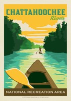 Chattahoochee River Georgia Postcard