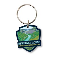 New River Gorge NP & Preserve Landscape Wood Key Ring