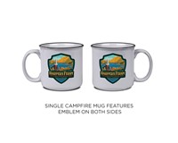 Harpers Ferry WV Emblem Campfire Mug