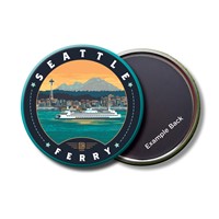 Seattle Ferry Circle Magnet