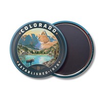 Colorado Moose Circle Magnet
