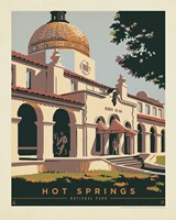Hot Springs Quapaw Baths 8"X10" Print