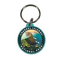 Channel Islands NP Inspiration Point Wood Key Ring