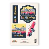 Palm Springs CA Mid-Century VC Sticker Set