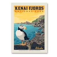 Kenai Fjords NP Puffin Vertical Sticker